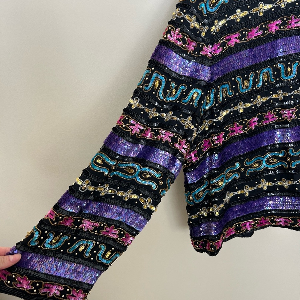 Vintage Beaded/Sequin Jacket - image 2